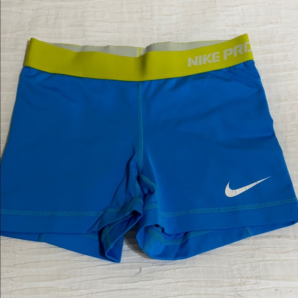 Nike Pro Light Blue Shorts